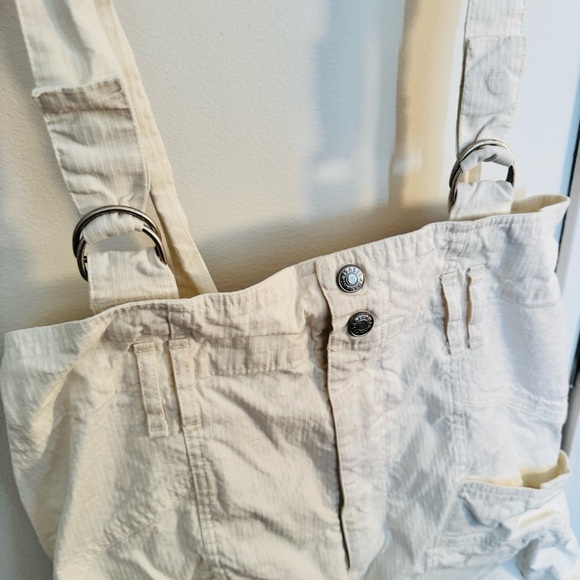 ISABEL MARANT HIGH-WAISTED EFFIE SHORTS WITH SUSPENDERS - Picture 8 of 10